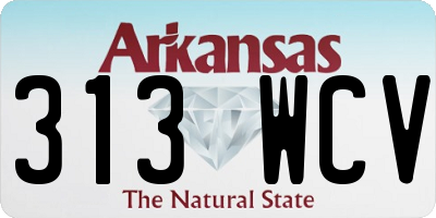AR license plate 313WCV