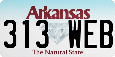 AR license plate 313WEB