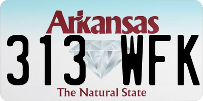 AR license plate 313WFK
