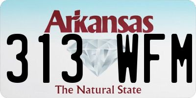 AR license plate 313WFM