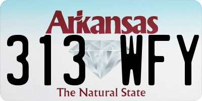 AR license plate 313WFY