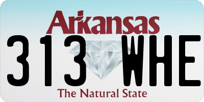 AR license plate 313WHE