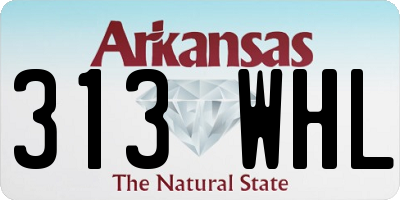 AR license plate 313WHL