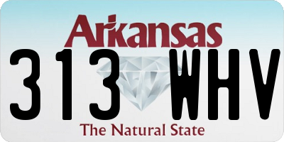 AR license plate 313WHV