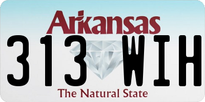 AR license plate 313WIH