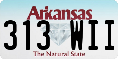 AR license plate 313WII
