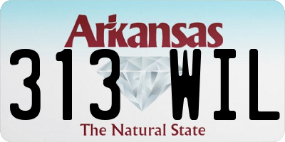 AR license plate 313WIL