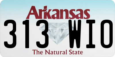 AR license plate 313WIO