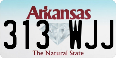 AR license plate 313WJJ