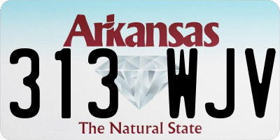 AR license plate 313WJV