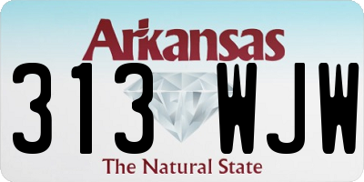AR license plate 313WJW