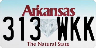 AR license plate 313WKK