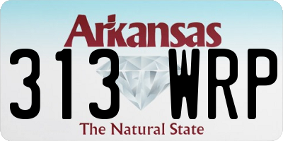 AR license plate 313WRP