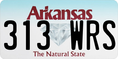 AR license plate 313WRS