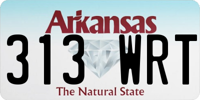 AR license plate 313WRT