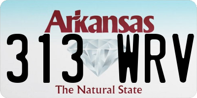 AR license plate 313WRV