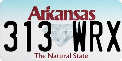 AR license plate 313WRX