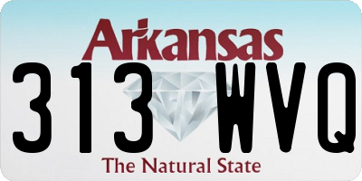 AR license plate 313WVQ