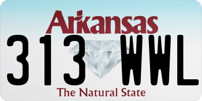 AR license plate 313WWL