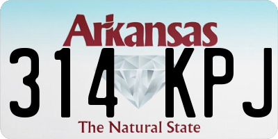 AR license plate 314KPJ