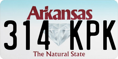 AR license plate 314KPK