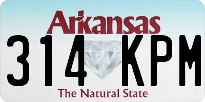 AR license plate 314KPM