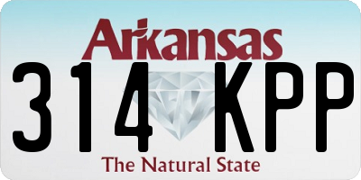 AR license plate 314KPP