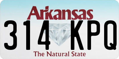 AR license plate 314KPQ