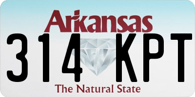 AR license plate 314KPT