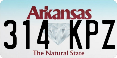 AR license plate 314KPZ