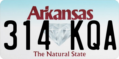 AR license plate 314KQA