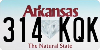 AR license plate 314KQK