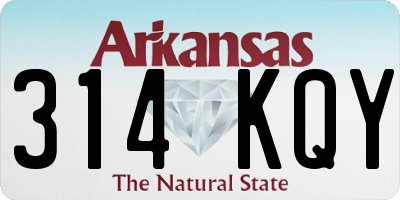 AR license plate 314KQY