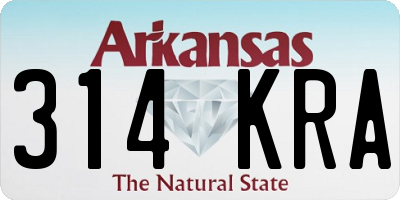 AR license plate 314KRA