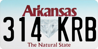 AR license plate 314KRB