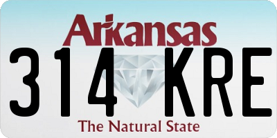 AR license plate 314KRE