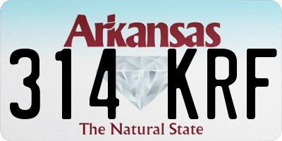 AR license plate 314KRF