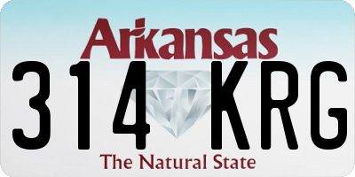 AR license plate 314KRG