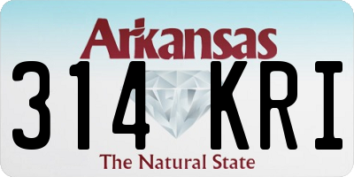 AR license plate 314KRI