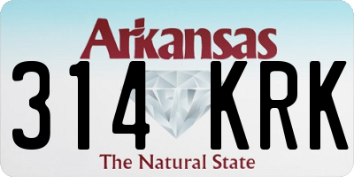 AR license plate 314KRK