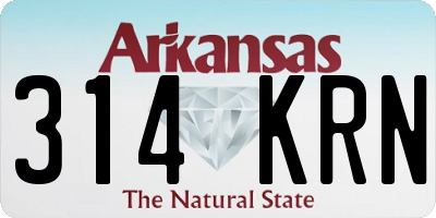 AR license plate 314KRN