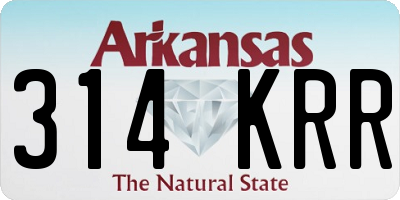 AR license plate 314KRR