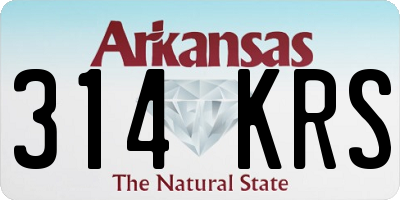 AR license plate 314KRS