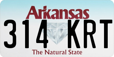 AR license plate 314KRT