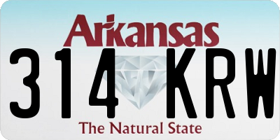 AR license plate 314KRW