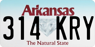 AR license plate 314KRY