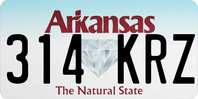 AR license plate 314KRZ