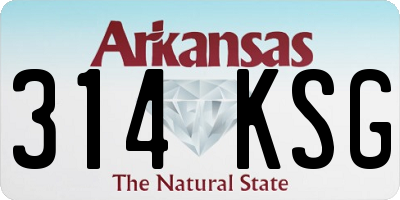 AR license plate 314KSG