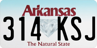 AR license plate 314KSJ