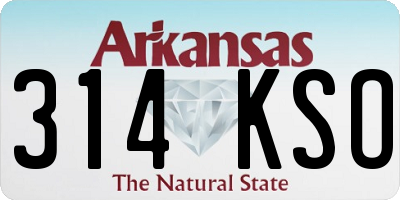 AR license plate 314KSO